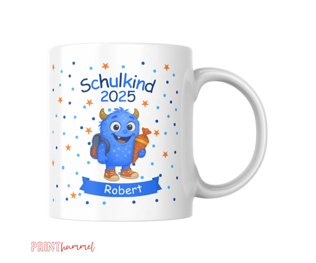 Monster Cartoon Stil Jungen Personalisierte Tasse