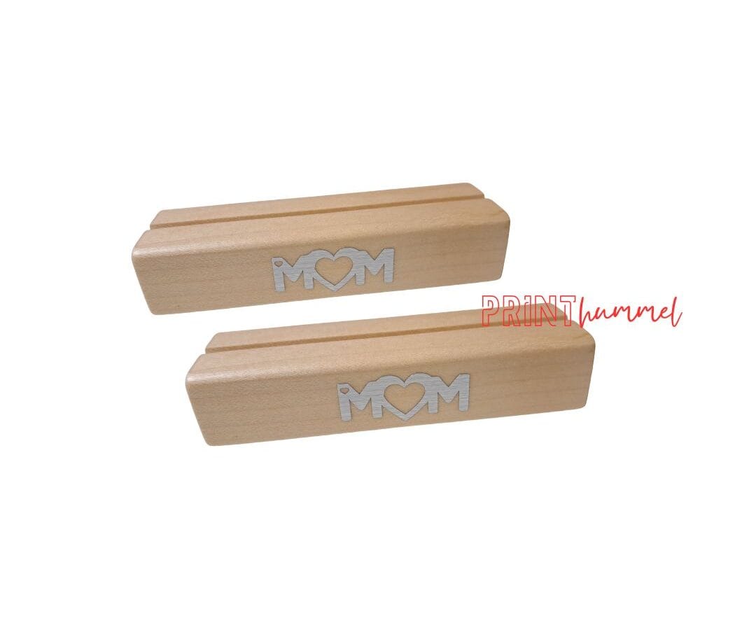 Holz-Bildhalter Ahorn Silver Sticker Set